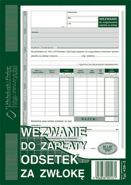 Wezwanie do zapł.odsetek za zwłokę