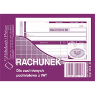 Rachunek A-6 dla zwol.z VAT(poz.)