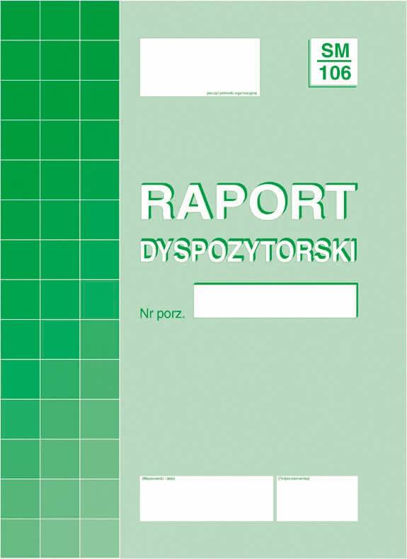 RD Raport Dyspozytorski A4 (SM/106)