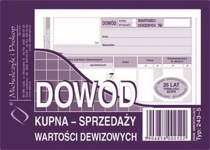 Dowód kupna-sprzedaży wart.dewizow.