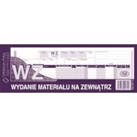 WZ Wydanie mat.na zewnątrz 1/2 A4
