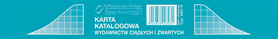 Karta katalogowa ( 1 kpl=50 szt.)