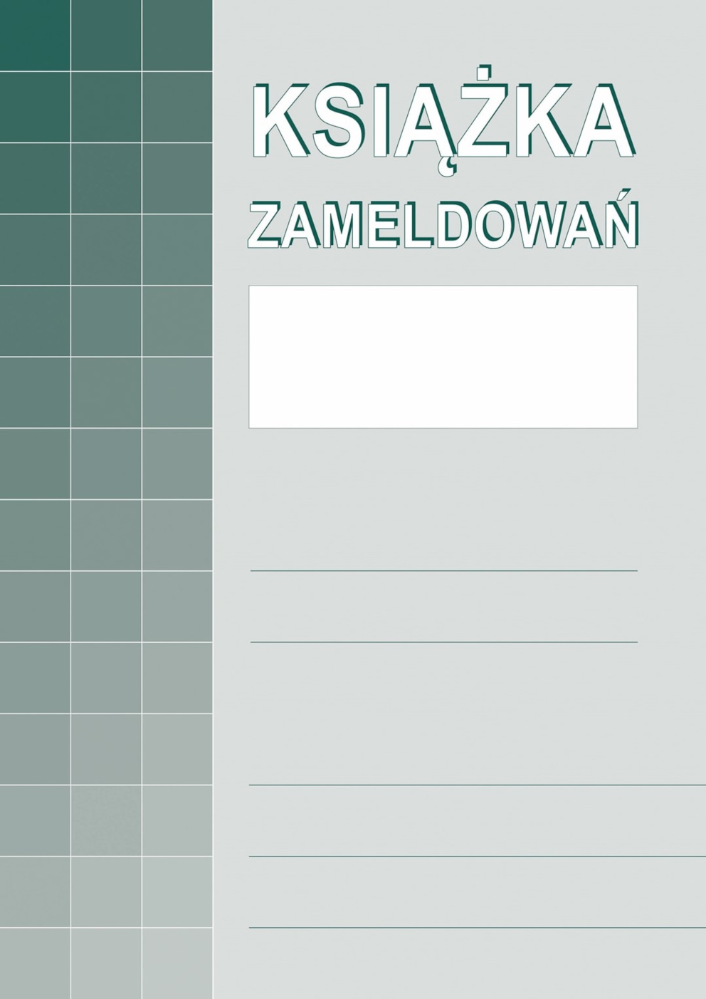 Książka zameldowań A4