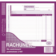 Rachunek 2/3 A4 dla zwol.z VAT