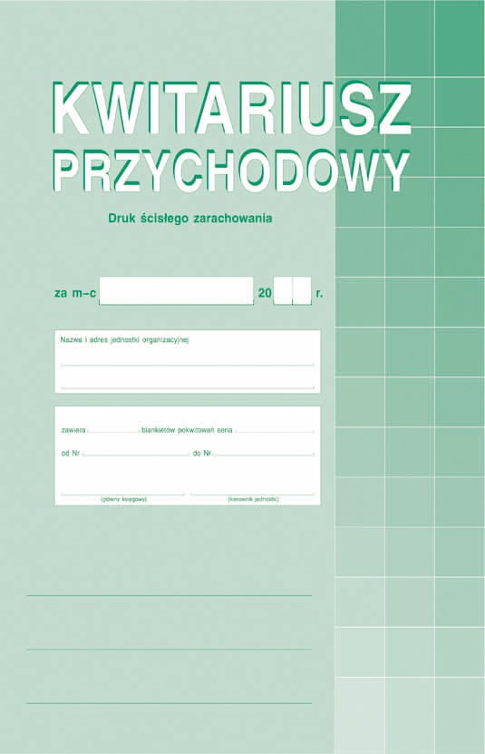 Kwitariusz przychodowy A4 ( 50 szt)