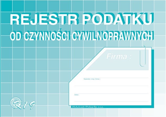 Rejestr pod.od czyn.cywilnoprawnych