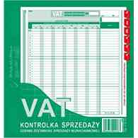Kontrolka sprzedaży VAT 2/3 A4