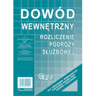 Rozl.podr.służbowej - dowód wew.A5