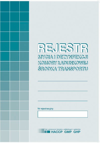 Rej.mycia i dez.kom.ładun.śr.trans.