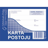 Karta postoju (1=40 kartek)