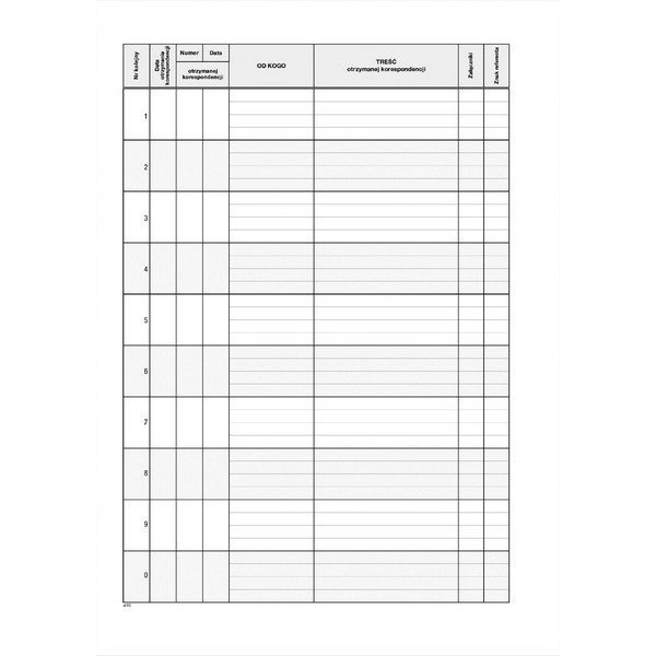 Księga kancelaryjna - oklejka