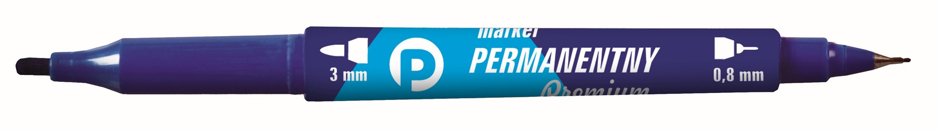 MARKER PERM. PREMIUM 2 KOŃCÓWKI NIEB.