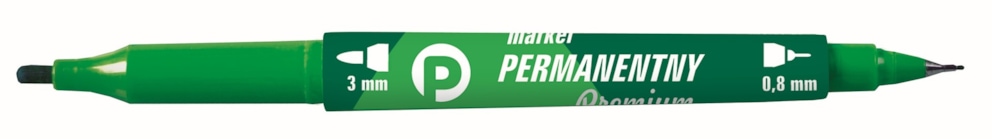 MARKER PERM. PREMIUM 2 KOŃCÓWKI ZIELONY