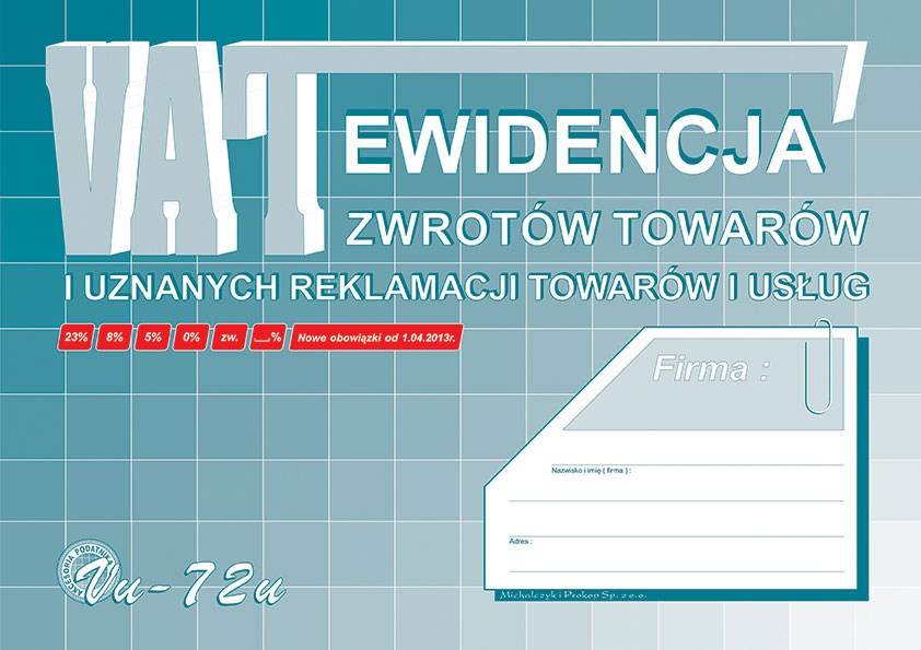 Ewid.VAT zwr.tow.i uzn.reklamacjiA4