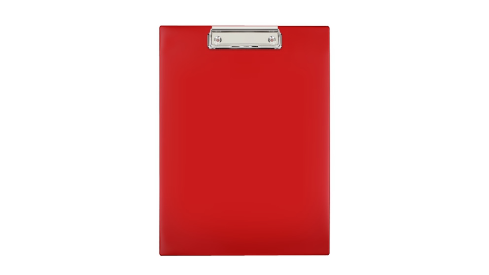 KLIP A4 DESKA CZERWONY