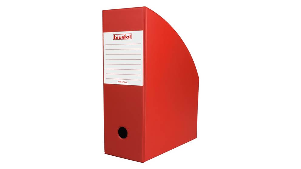 POJEMNIK NA DOKUMENTY 10 CM CZERWONY