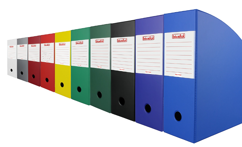 Pojemnik na dokumenty 11 cm żółty