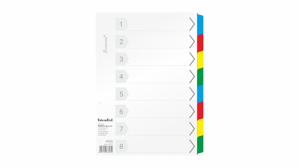 PRZEKŁADKI LAMINOWANE A4 - 8