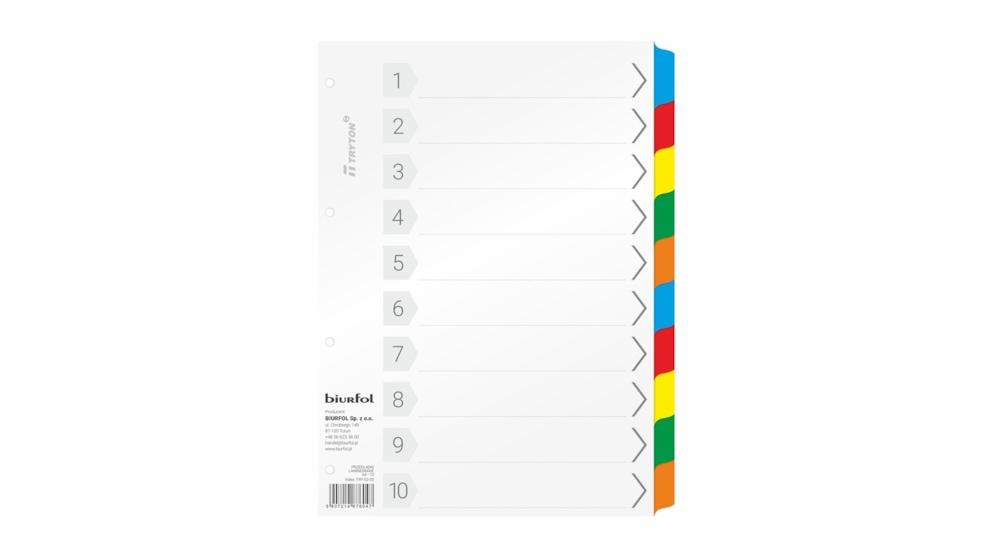 PRZEKŁADKI LAMINOWANE A4 - 10