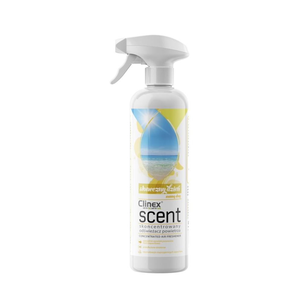 Odświeżacz powietrza CLINEX Scent Słoneczny Dzień 500ml, skoncentrowany