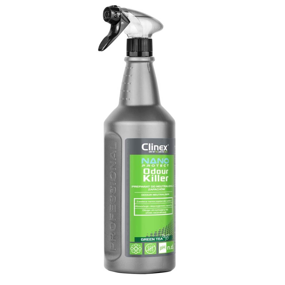 Preparat do neutralizacji zapachów CLINEX Nano Protect Silver Odour Killer 1L, green tea