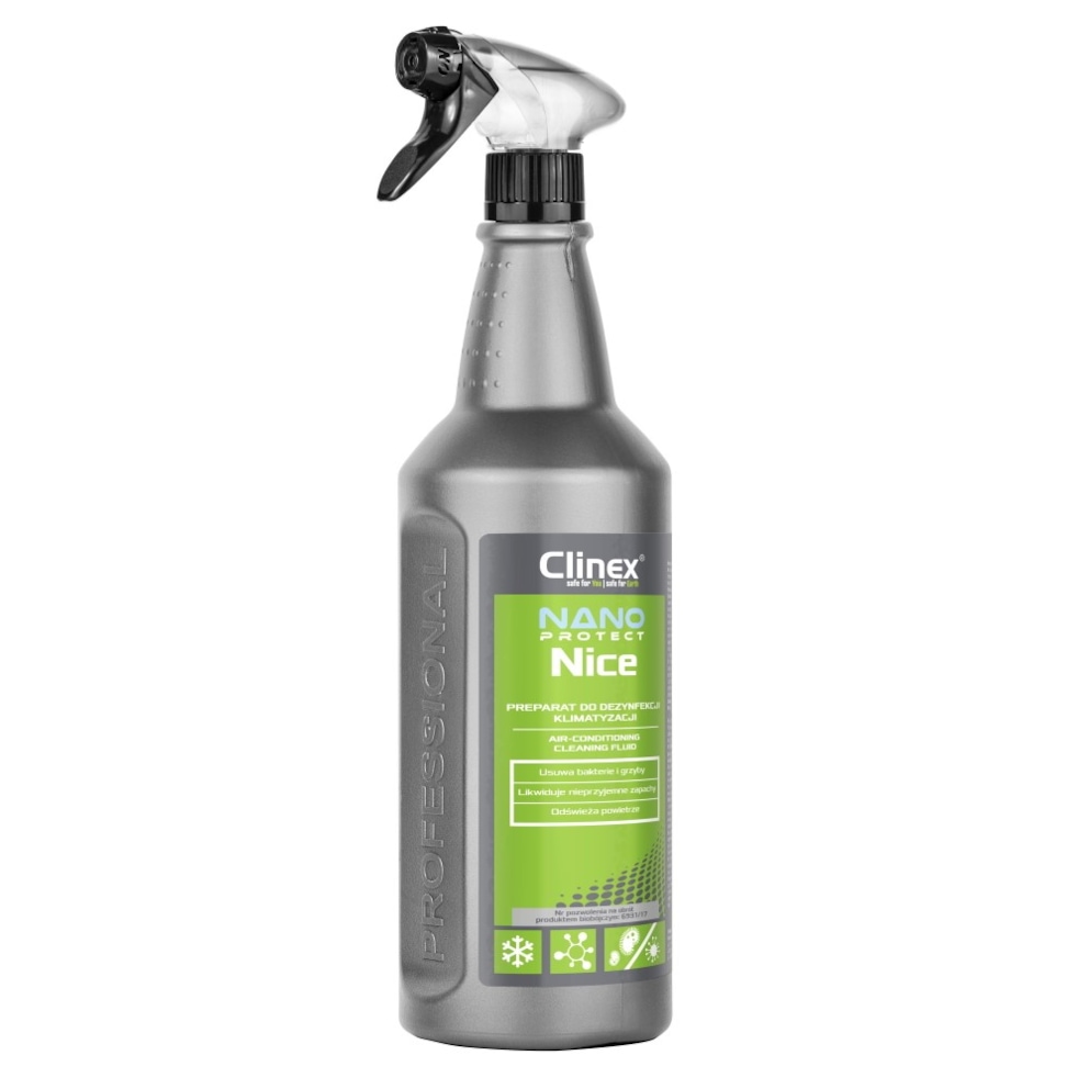 Preparat do dezynfekcji układów klimatyzacji i wentylacji CLINEX Nano Protect Silver Nice 1L