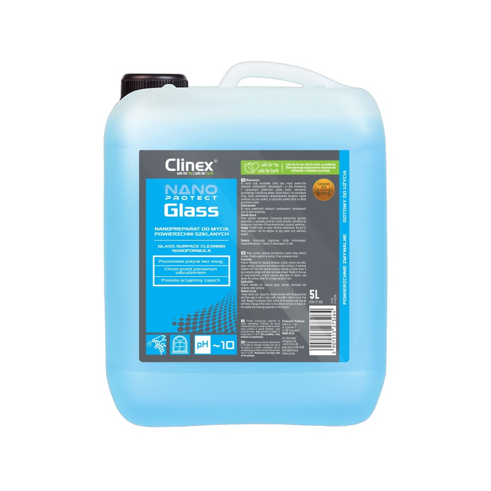 Preparat do mycia szyb CLINEX Nano Protect Glass 5L