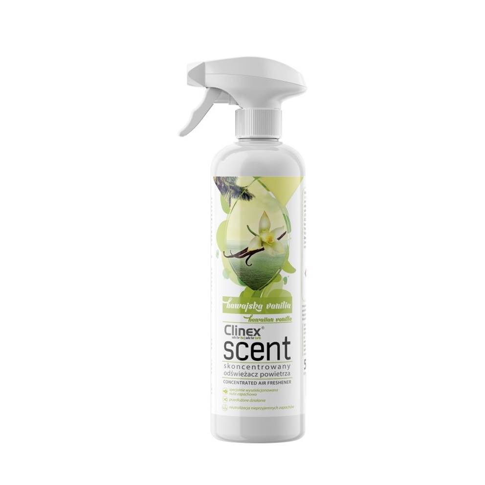Odświeżacz powietrza CLINEX Scent Hawajska Wanilia 500ml, skoncentrowany