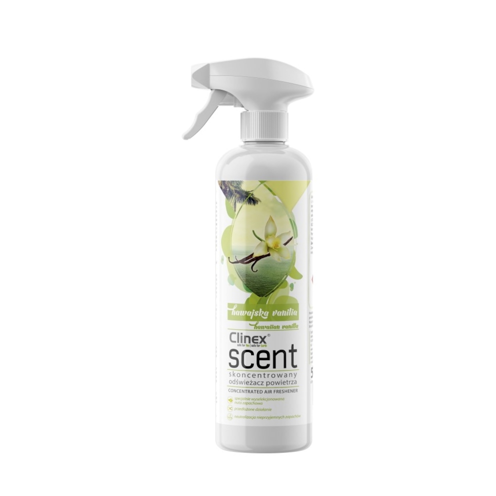 Odświeżacz powietrza CLINEX Scent Hawajska Wanilia 500ml, skoncentrowany