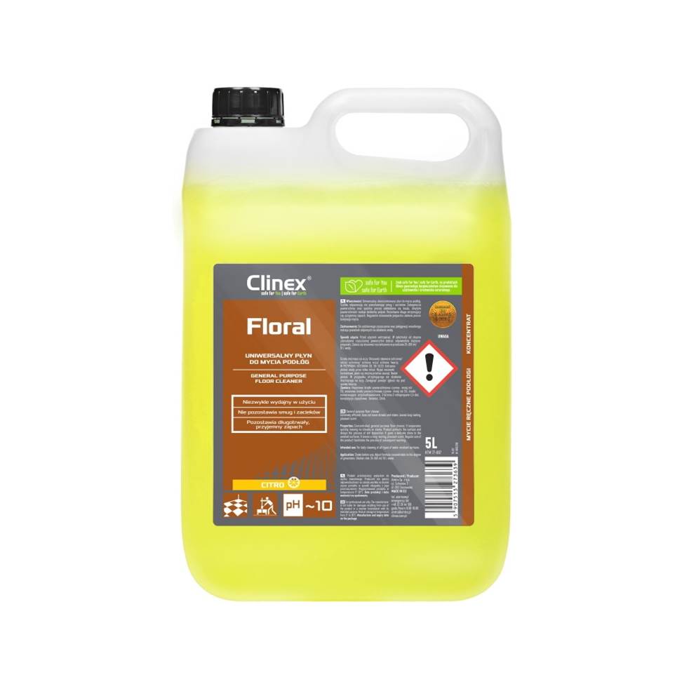 Uniwersalny płyn CLINEX Floral Citro 5L, do mycia podłóg