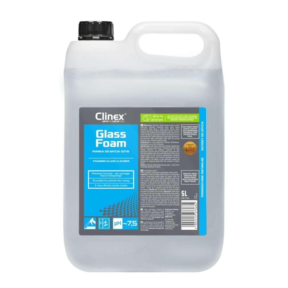 Pianka CLINEX Glass Foam 5L, do mycia szyb