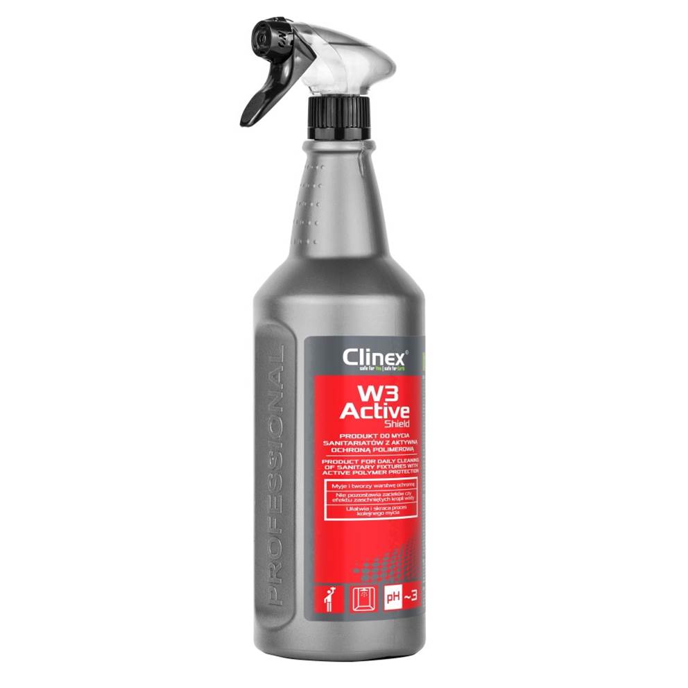 Preparat CLINEX W3 Active SHIELD 1L, do mycia sanitariatów i łazienek