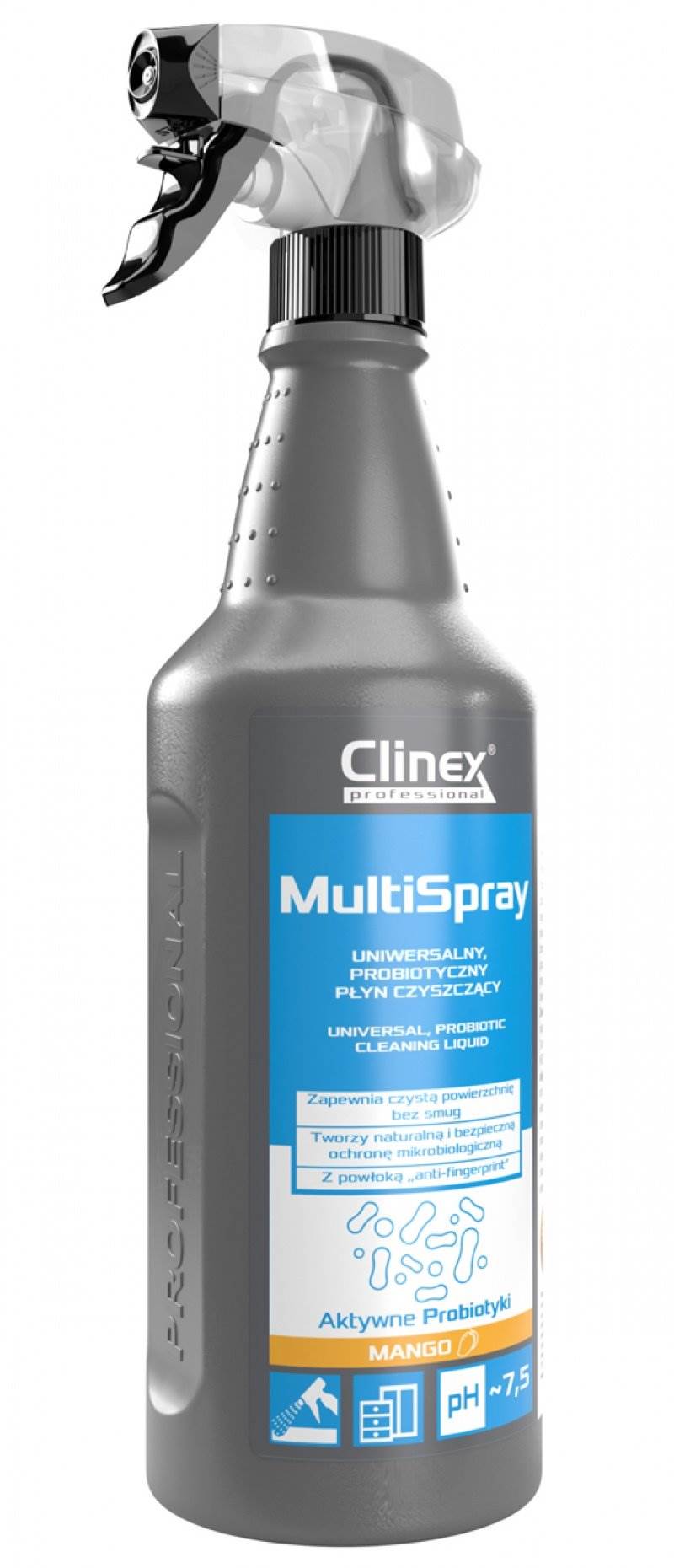 Uniwersalny spray CLINEX Multi Spray, myjący, Mango, 1l