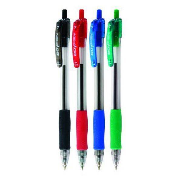 DŁUGOPIS BOY PEN BP-EKO  przeźroczysta końcówka C/NIEBIESKI