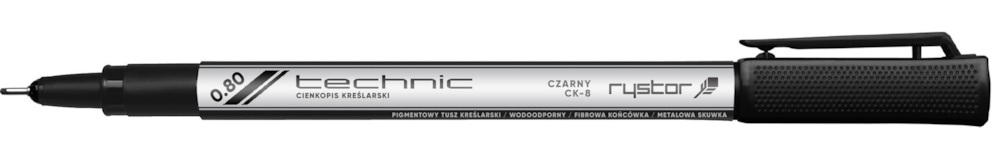 CIENKOPIS KREŚLARSKI  0,8mm   A/CZARNY