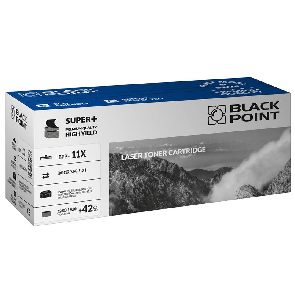 Toner czarny Black Point LBPPH11X (HP / Canon Q6511X / CRG-710H), 17 000 str.
