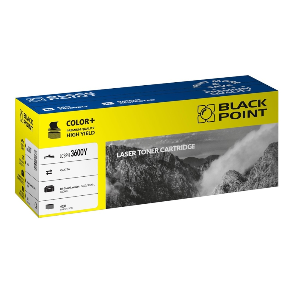 Toner yellow Black Point LCBPH3600Y (HP Q6472A), 4000 str.