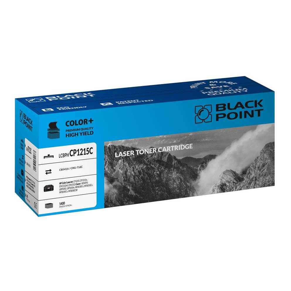 Toner cyan Black Point LCBPHCP1215C (HP / Canon CB541A / CRG-716C), 1400 str.