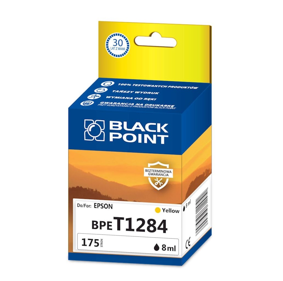 Kartridż yellow Black Point BPET1284 (Epson T1284), 175 str.