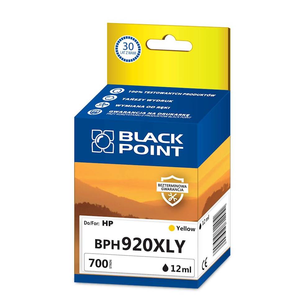 Kartridż yellow Black Point BPH920XLY (HP  CD974AE), 700 str.