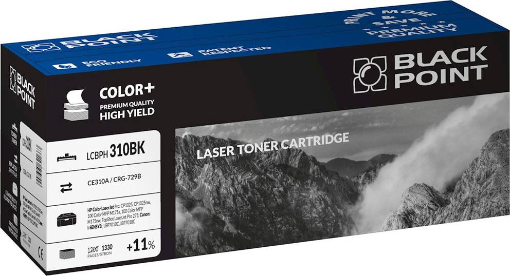 Toner black Black Point LCBPH310BK (HP / Canon CE310A / CRG-729B), 1330 str.