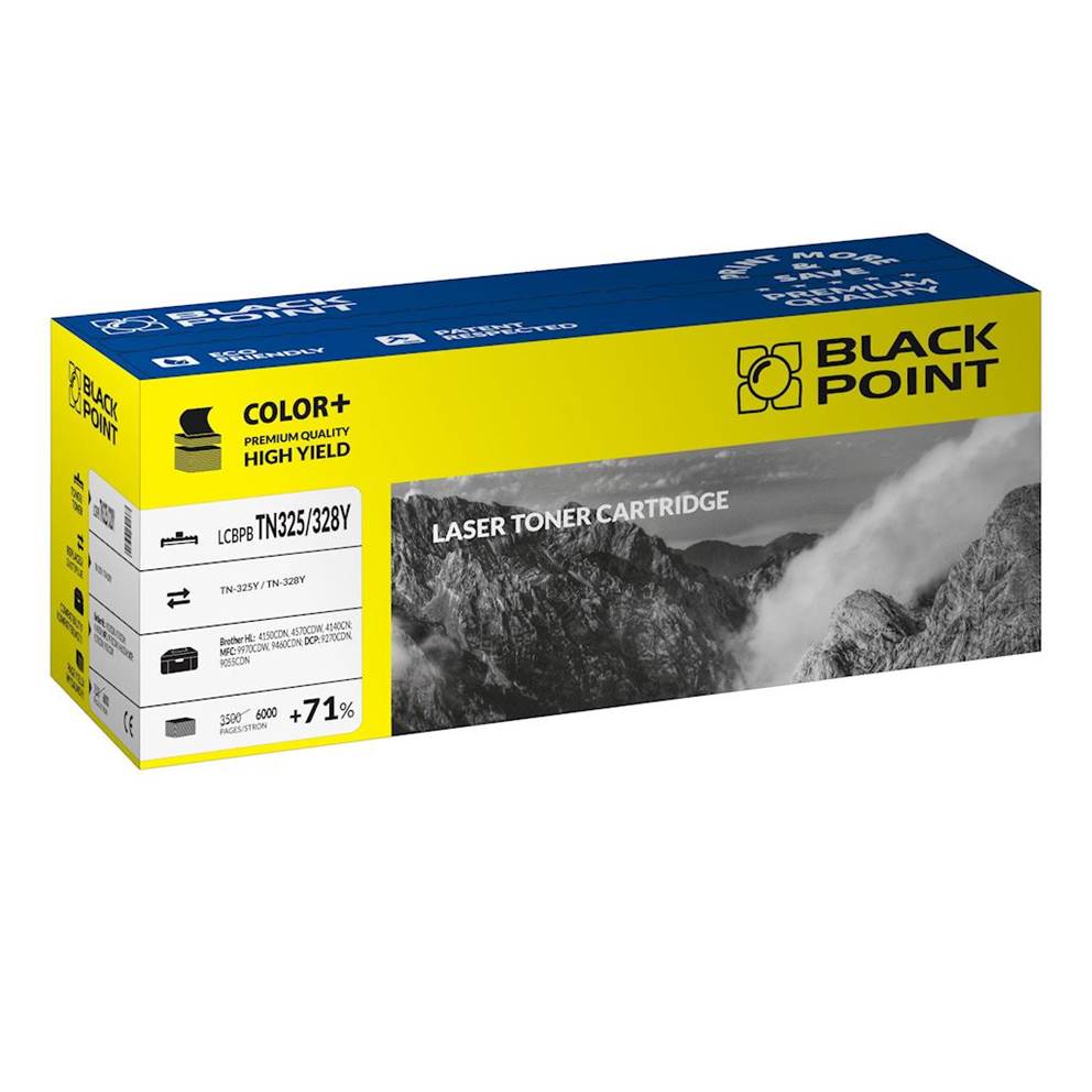 Toner yellow Black Point LCBPBTN325/328Y (Brother TN-320/TN-325/TN-328 Y), 6000 str.