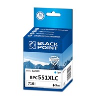 Kartridż cyan Black Point BPC551XLC (Canon CLI-551CXL), 710 str.