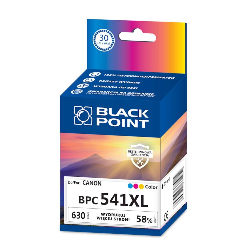 Kartridż tricolor Black Point BPC541XL (Canon CL-541XL), 630 str.