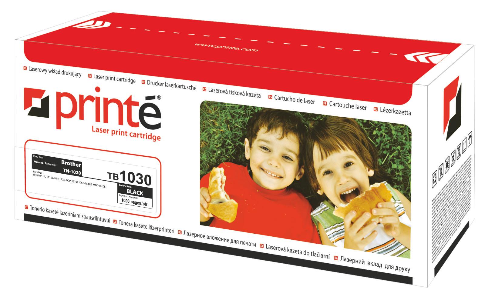 Toner czarny Printe zastępuje Brother TN-1030 1000 str.