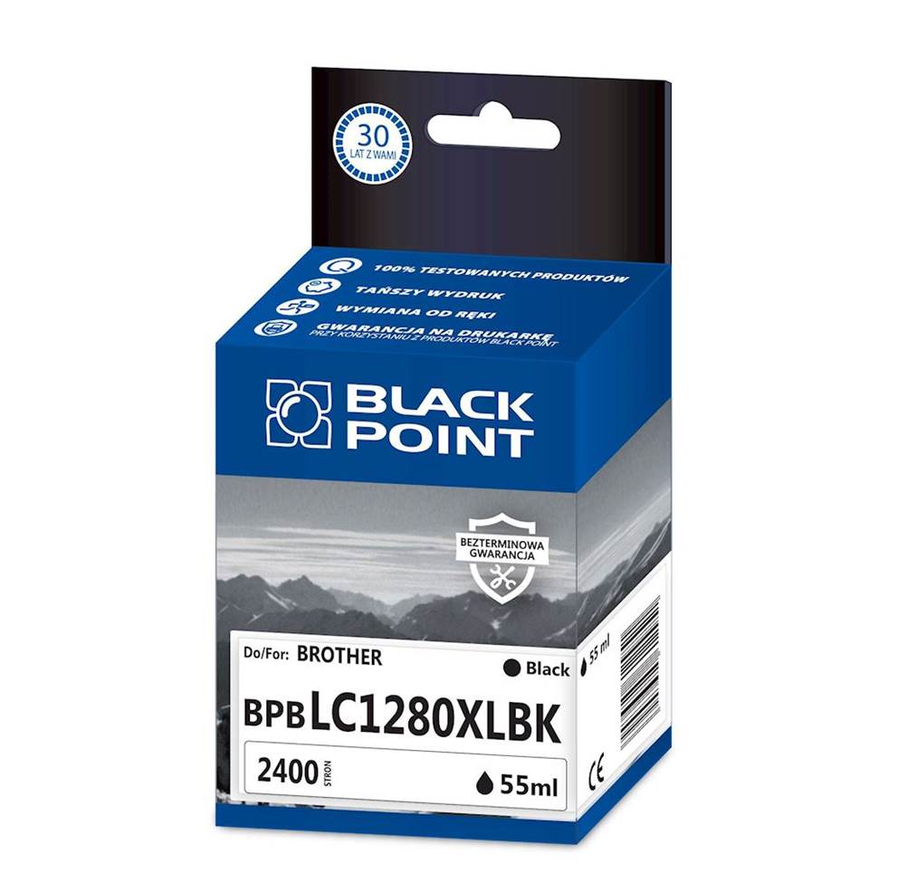 Kartridż black Black Point BPBLC1280XLBK (Brother LC-1280BK), 2400 str.