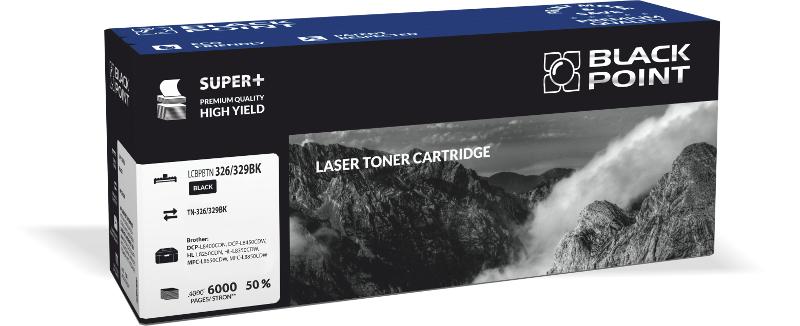 Toner black Black Point LCBPBTN326/329BK (Brother TN-326BK / TN-329BK), 6000 str.