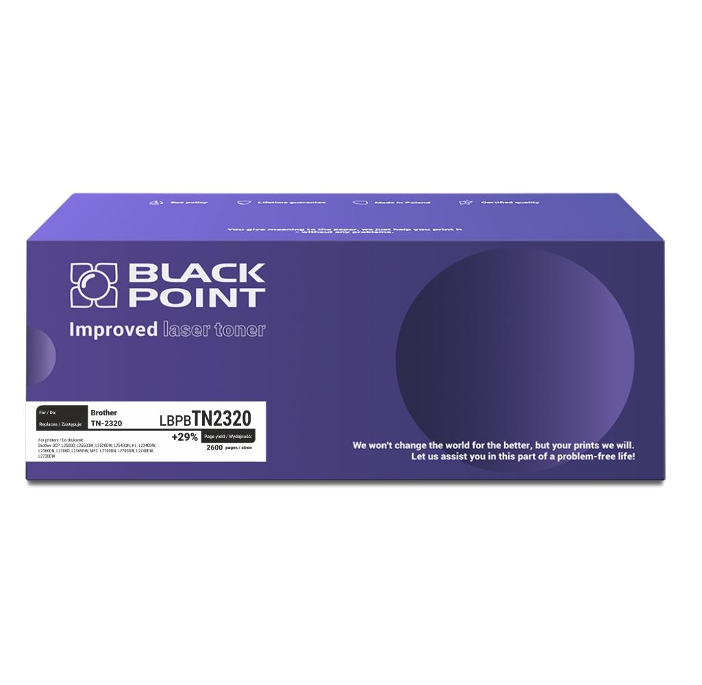 Toner czarny Black Point LBPBTN2320 (Brother TN-2320), 2600 str.