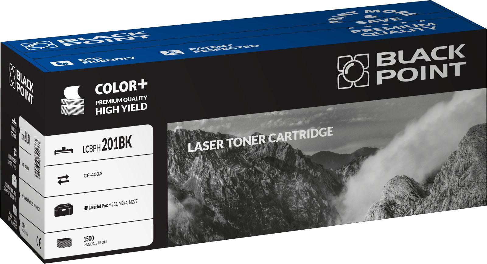 Toner black Black Point LCBPH201BK (HP CF400A), 1500 str.