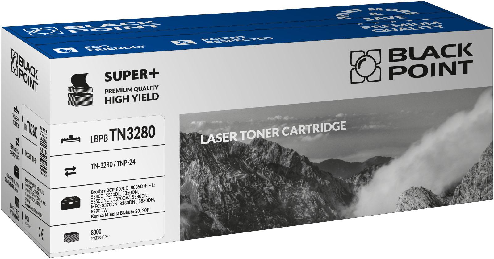 Toner czarny Black Point LBPBTN3280 (Brother / Minolta TN-3280 / TNP-24), 8000 str.